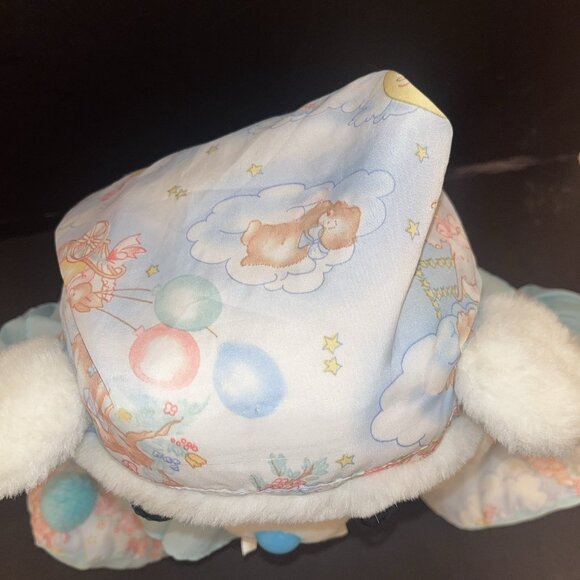 Plush Bear by Well Made 90s Sleepy Bear Nylon Parachute Material Puffy Vintage - Picture 12 of 15